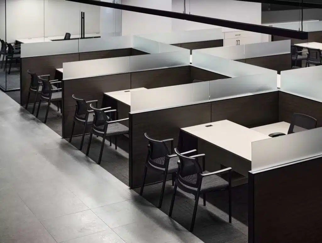 Sandy 3 Office furniture systems being prepared for corporate relocation in Sandy, Utah
